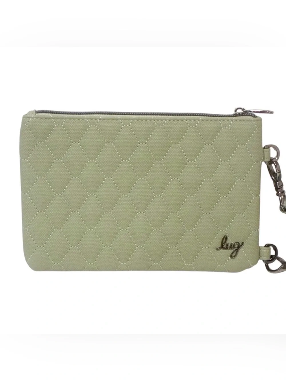 Lug Peekaboo 2 Matte Luxe Wristlet in Sage NWT